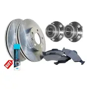Rear Wheel Bearing Hub Assembly + Brake Rotor Pad Kit for Mazda MPV LW ABS