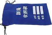 Kisangel Student-friendly Jump Rope Bag Thick Canvas Storage Portable Organizer Writable Drawstring for Fitness