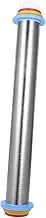 WATIIFUFU Adjustable Multi Purpose Stainless Steel Rolling Pin Non Stick Dough Roller for Precision Baking for Pizza Pastry Cookies Bread Kitchen Tool