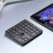 Bluetooth Keypad for iPad Procreate, Wireless Rechargeable Keyboard for Procreate, and Drawing Shortcuts for iPad and Graphic Tablets (Black)