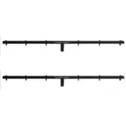 (2-PACK) Stellar Labs 555-13804 Effects Lighting T-Bar 1 3/8" 35mm Speaker Stand