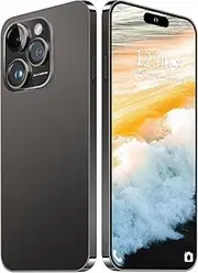 I14 Pro MAX Unlocked Cell Phone, Long Battery Life 6.82" HD Screen Unlocked Phones, 12+512GB Android 14 Smartphone with 128G Memory Card, Dual SIM/Fingerprint Lock/Face ID/GPS (Black, 12+512)