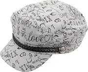 [VALICLUD] British Navy Cap Hats for Men Fashion Vintage Hats Caps for Men Hats for Women Lady Newsboy Hat Unisex Cap Men Sailor Hat Navy Hat Sailors Hat Navy Costume Cap Cricket Hat Cotton