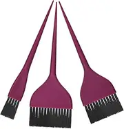WOONEKY Hair Coloring Brush Set 3pcs Hair Dye Applicator Brush for Women Salon Quality Soft Bristles