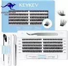 Lash Extension Kit 120Pcs DIY Lash Extension Kit Lash Clusters Lash Bond and Sea