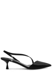 Stella Mccartney Stella Iconic 50 Satin Mules - Black - 40 (IT40 / UK7) 40 (IT40 / UK7)