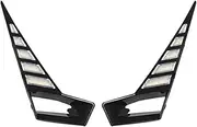 2Pcs Car LED Daytime Running Light Fog Lamp Cover DRL Dynamic Turn Signal Light for Nissan Qashqai J12 2023