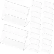 25pcs Acrylic Sign Holders for Display Table Top Sign Stands Easy Access for Wedding Menu Tags