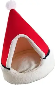 Mipcase 1pc Christmas Tree Shaped Pet Tent Bed for Dogs Cats and Other Pets Lightweight Durable Easy to Carry Random Color Style for Cozy Winter Naps Random Color