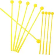 LIGHTAOTAO 10pcs Percussion Drumsticks Durable Plastic Marimba Mallets for Tongue Drum Performance Lightweight Portable Drum Sticks