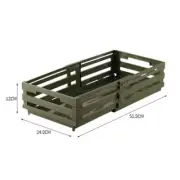 Green Foldable Industrial Storage Crates - Portable Outdoor Collapsible Storage