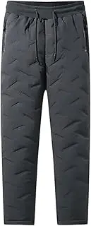 Fleece Joggers for Men, Winter Sherpa Fleece Lined Leggings Stretchy Thick Leggings, Uniex Running Warm Pants for Winter Pisole