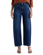 Ag Hattie High Rise Cropped Barrel Jeans in Vp Dynasty