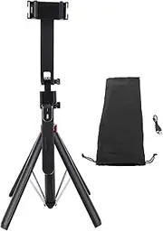Smartphone Stabilizer, Auto Face Tracking Tripod, 540 Rotation Motion Sensor Phone Holder with Light for Vlog Video Recording