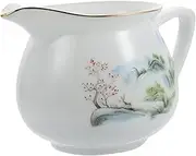 BIUDECO Handmade Ceramic Teacup Tea Set Hand-Drawn Tea Cup Natural Beauty for Daily Use