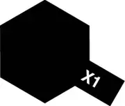 Tamiya Acrylic Mini X-1 Black 10mL Paint 81501