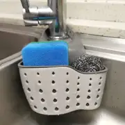 Kitchen Sink Caddy Sponge Holder,Hanging Kitchen Adjustable Strap Faucet Caddy