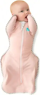 Swaddle Up Original M 6–8.5kg, 1.0 TOG, Arms Up, Pink, Easy Nappy Change