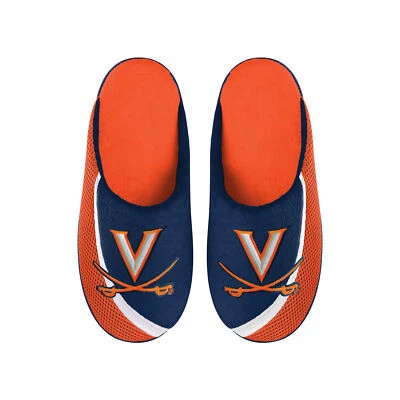 FOCO NCAA Men's Virginia Cavaliers 2022 Big Logo Color Edge Slippers