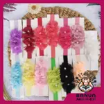 BANUA ACC BANDANA BABY FLOWER頭帶兒童花朵頭帶LULU FLOWER頭帶彈力嬰兒花朵頭帶兒童