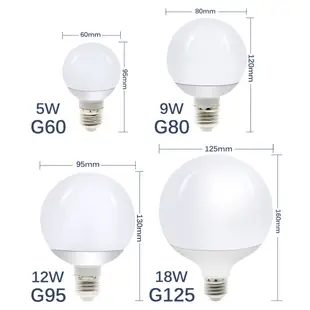 E27 LED 燈 LED 燈泡龍珠燈泡 5W 9W 12W 18W 燈泡白色/暖白色 LED 射燈適用於臥室客廳