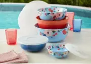 Member's Mark ~ Ten (10) Piece Melamine ~ Nesting Bowl Set ~ FARMSTAND FLORAL