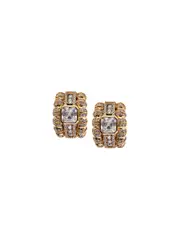 Dorsey | Crawford Asscher Cut Earrings in Gold | The UNDONE