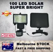 100LED Solar Motion Sensor Security Light FLOOD Garage Outdoor Lamp Yard Garden