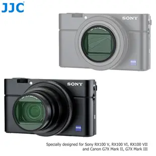 JJC 鏡頭保護套組 L39 UV濾鏡和金屬鏡頭蓋 Sony ZV1 ZV-1 II RX100 VII VI V 相機