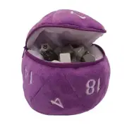 Ultra Pro Dungeons & Dragons (D&D) D20 Plush Dice Bag Purple