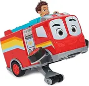 Disney Junior Firebuds, Bo and Flash Fire Truck Toy Vehicle with Pull Back Feature and Wheelie Action, Kids Toys for Boys and Girls Ages 3 and Up