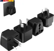 HEYMIX Universal Travel Adapter (4-Pack), Us/Uk/Eu/India to AU Power Plug Adapte