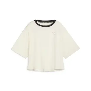 【PUMA】訓練系列Retro Glam 女 短袖T恤 米白-52389487