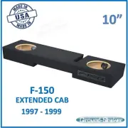 Ford F150 Extended Cab / Super Cab 1997 - 1999 10" Sub Box Subwoofer Enclosure