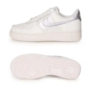 【NIKE 耐吉】WMNS AIR FORCE 1 07 女休閒運動鞋 米白珠光紫(DV7470-100)