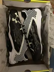 Under Armour Deception Low DT Mens Size 12 Black White Baseball Cleats