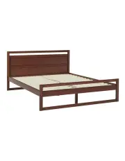 [Artiss] Witton Wooden Bed Frame Queen Size in Walnut