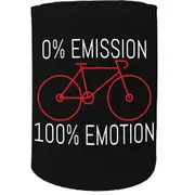 Alcohol Stubby Holder - Emission Emotion Cycling - Funny Novelty Birthday Gift Joke Beer Can Bottle