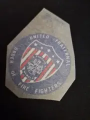 United Fraternal Order of Fire Fighters Firefighters Decal for Glass