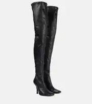 [Khaite] Khaite Eva 100 leather over-the-knee boots AU 7 black