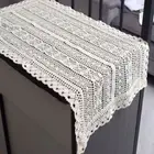 40x90cm Vintage Hand Crochet Lace Dining Table Runner Cloth Mats Doilies Wedding