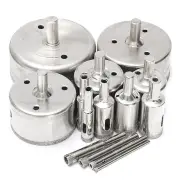 14Pcs 3-70Mm Diamond Hole Saw Tile Ceramic Glass Porcelain Marble Drill Bits Set