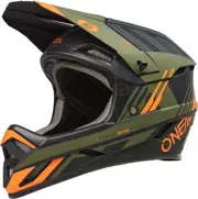 Oneal Backflip Strike V.23 Downhill Helmet, black-green-orange, Size L for Men Black Green Orange