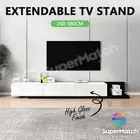200-380cm TV Stand Cabinet Entertainment Unit Console Table Storage White Black