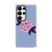 Galaxy S25 Ultra Clear Magnetic Case Peony (Pink)