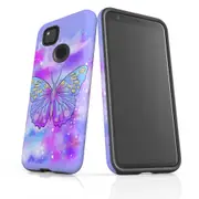For Google Pixel 4a Case Armour Protective Cover Butterfly Enchanted