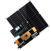 10000W Inverter Solar Panel Solar Power Generator 100A Home 110V Grid System KQi