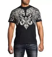 AFFLICTION MENS APACHE PRIDE S T-SHIRT A12039 BKLV