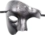 AIMALL Elegant Half Face Ghost Mask Series, European and American Style, Suitable for Halloween Carnival, Opera Ball and Nightclub Party - 7.87x5.91x1.18 inches