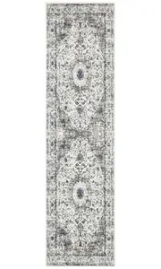 Evoke Parade Runner Rug In White